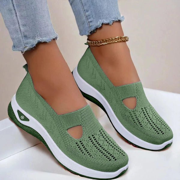 WOMEN'S ORTHOPEDIC BREATHABLE SLIP - ON WALKING SHOE - Zarino Newstyle