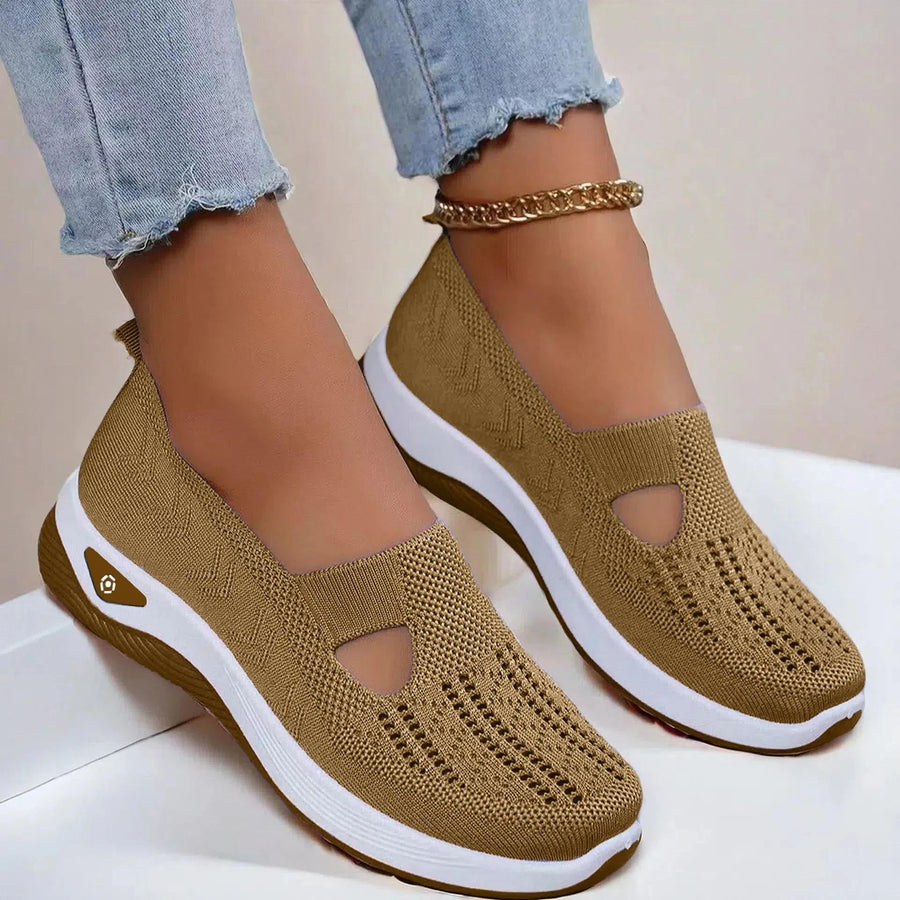WOMEN'S ORTHOPEDIC BREATHABLE SLIP - ON WALKING SHOE - Zarino Newstyle