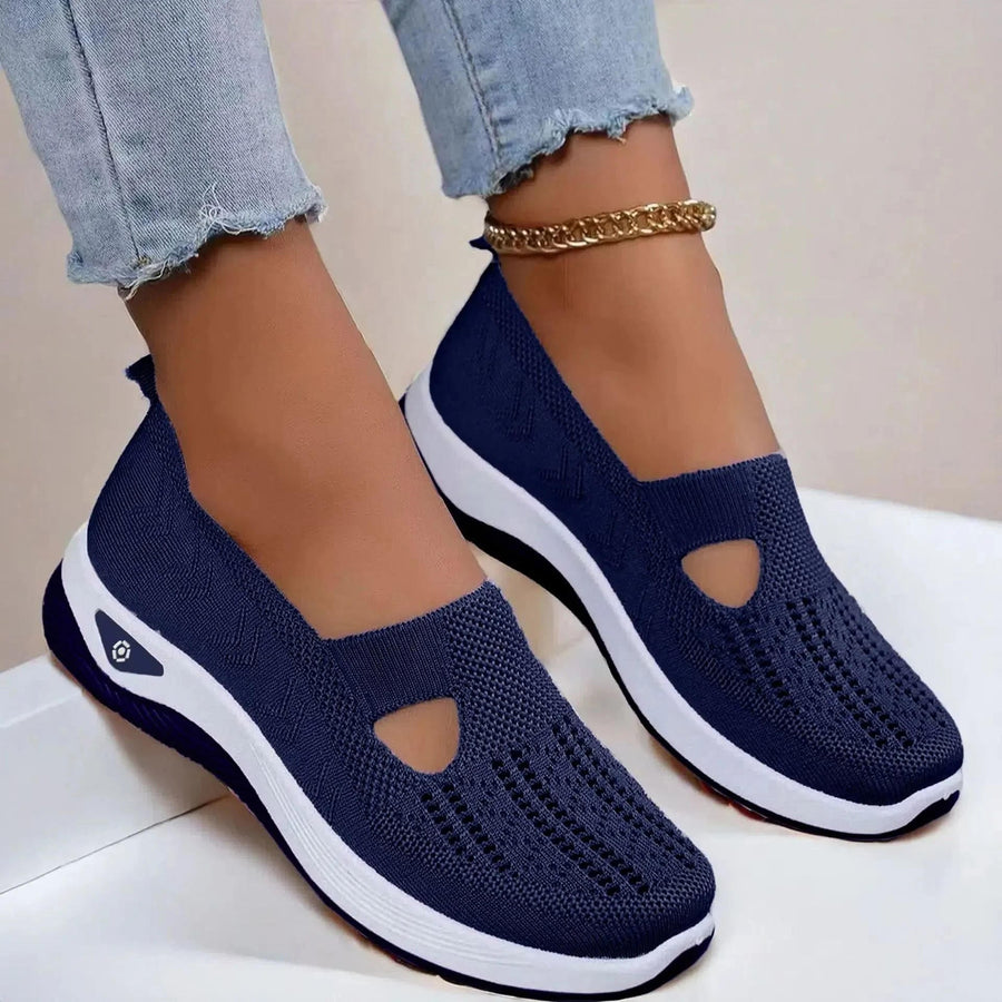 WOMEN'S ORTHOPEDIC BREATHABLE SLIP - ON WALKING SHOE - Zarino Newstyle