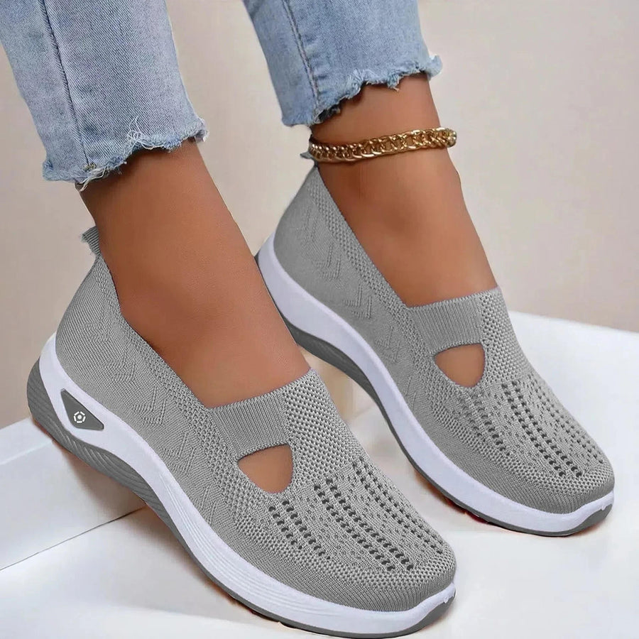 WOMEN'S ORTHOPEDIC BREATHABLE SLIP - ON WALKING SHOE - Zarino Newstyle