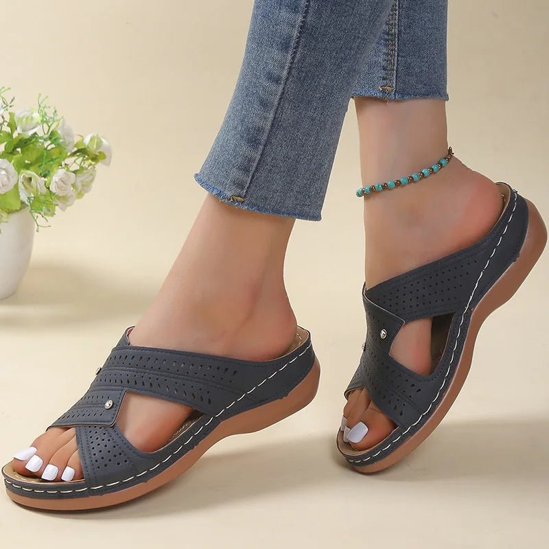 WOMEN'S ORTHOPEDIC CROSS STRAP SANDALS - Zarino Newstyle