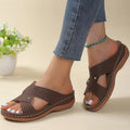 WOMEN'S ORTHOPEDIC CROSS STRAP SANDALS - Zarino Newstyle