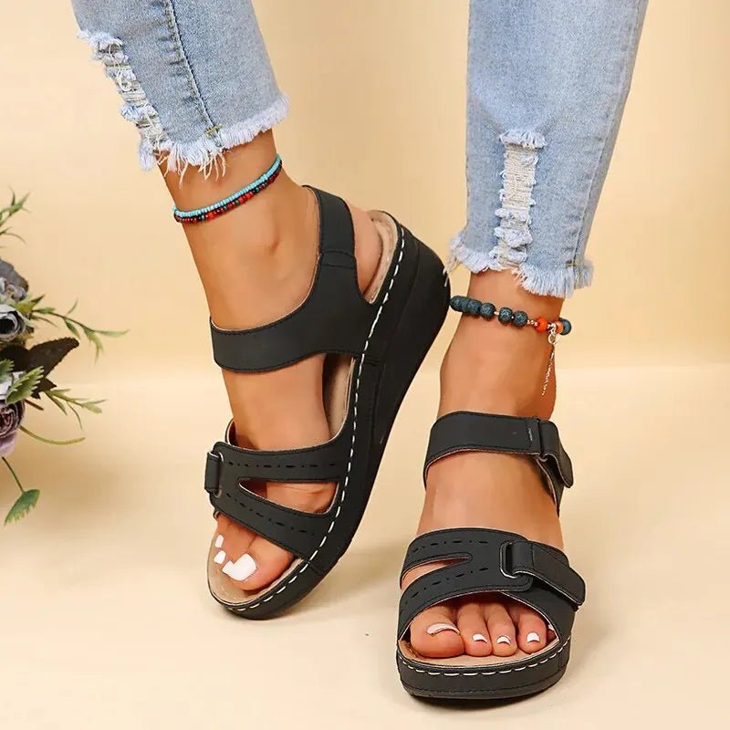 WOMEN'S ORTHOPEDIC DOUBLE STRAP SANDALS - Zarino Newstyle
