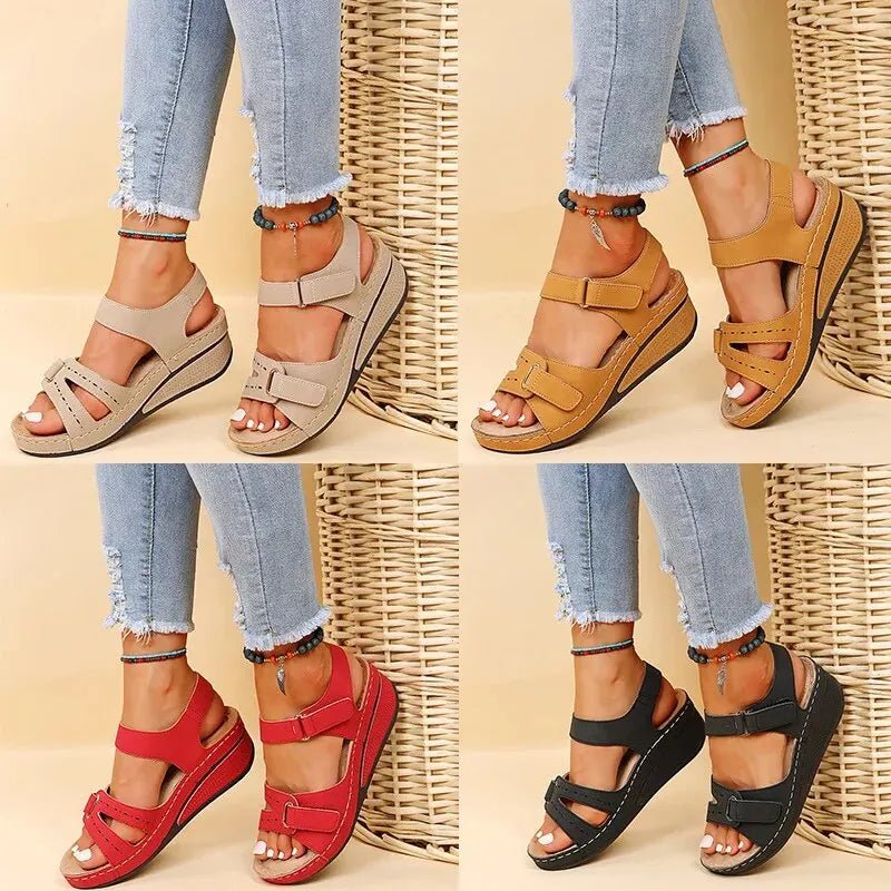 WOMEN'S ORTHOPEDIC DOUBLE STRAP SANDALS - Zarino Newstyle