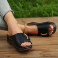 WOMEN'S ORTHOPEDIC PERFORATED WEDGE MULES - Zarino Newstyle