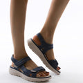 WOMEN'S ORTHOPEDIC PLATFORM SANDALS WITH ADJUSTABLE STRAPS - Zarino Newstyle