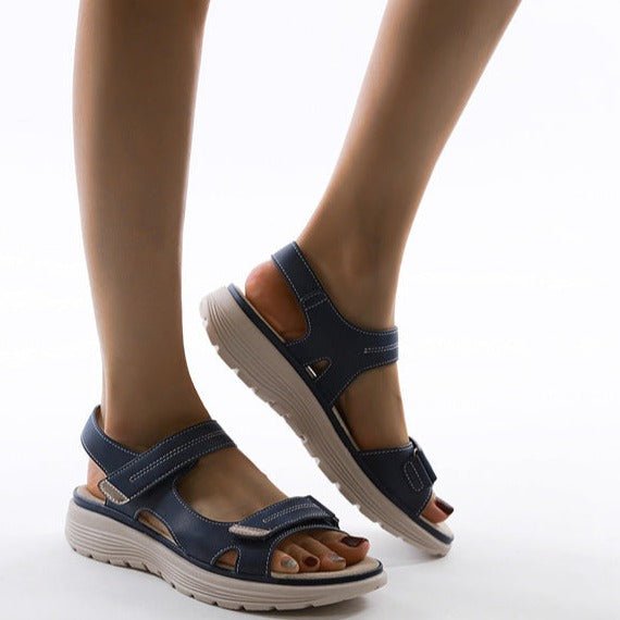 WOMEN'S ORTHOPEDIC PLATFORM SANDALS WITH ADJUSTABLE STRAPS - Zarino Newstyle