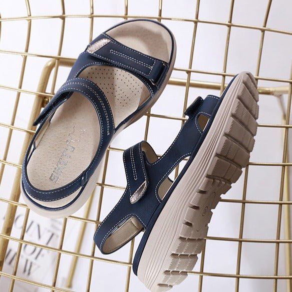 WOMEN'S ORTHOPEDIC PLATFORM SANDALS WITH ADJUSTABLE STRAPS - Zarino Newstyle