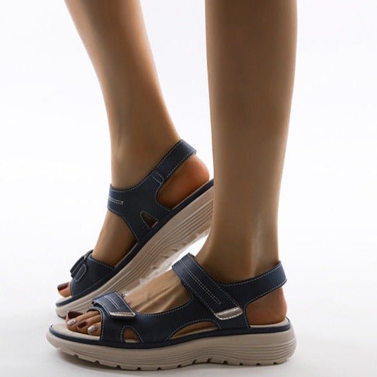 WOMEN'S ORTHOPEDIC PLATFORM SANDALS WITH ADJUSTABLE STRAPS - Zarino Newstyle