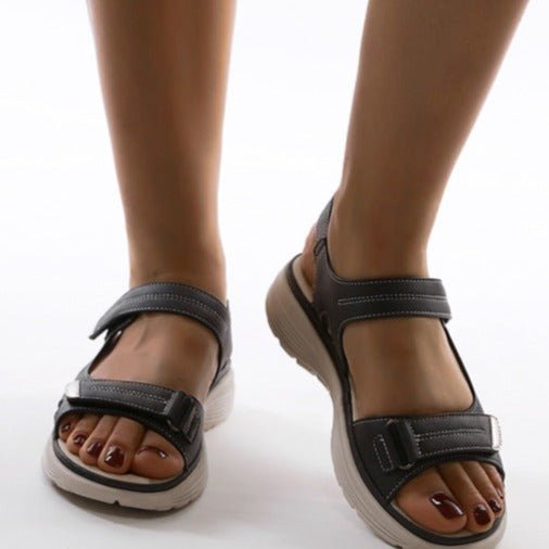 WOMEN'S ORTHOPEDIC PLATFORM SANDALS WITH ADJUSTABLE STRAPS - Zarino Newstyle