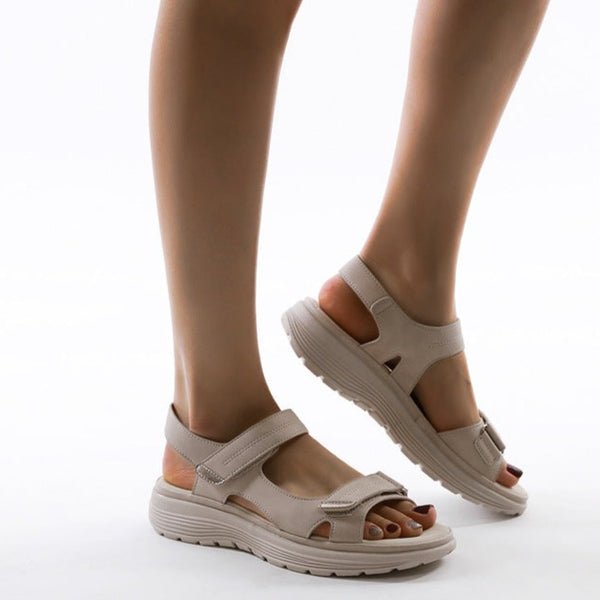 WOMEN'S ORTHOPEDIC PLATFORM SANDALS WITH ADJUSTABLE STRAPS - Zarino Newstyle