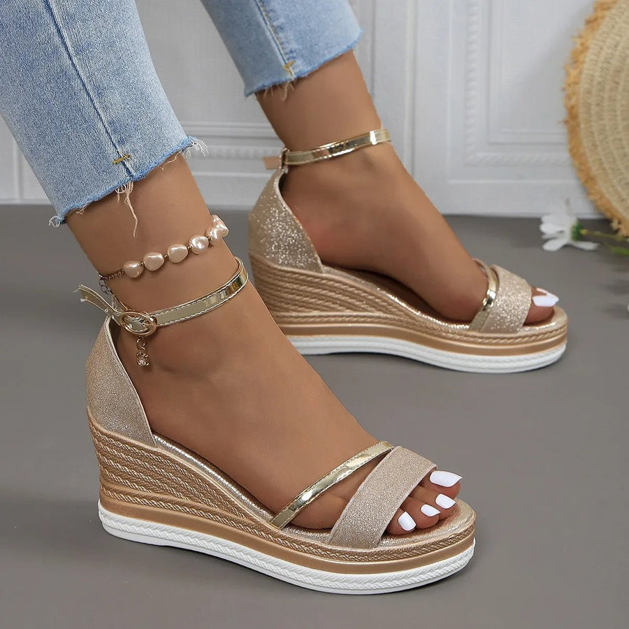 WOMEN'S ORTHOPEDIC WEDGE STRAP SUMMER SANDALS - Zarino Newstyle