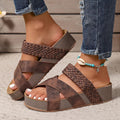 WOMEN'S ORTHOPEDIC WOVEN STRAP SUMMER SANDALS - Zarino Newstyle