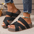 WOMEN'S ORTHOPEDIC WOVEN STRAP SUMMER SANDALS - Zarino Newstyle