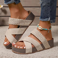 WOMEN'S ORTHOPEDIC WOVEN STRAP SUMMER SANDALS - Zarino Newstyle