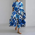 WOMEN'S OVERSIZED BOLD PRINT FLOWY SUMMER MAXI DRESS - Zarino Newstyle