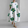 WOMEN'S OVERSIZED BOLD PRINT FLOWY SUMMER MAXI DRESS - Zarino Newstyle