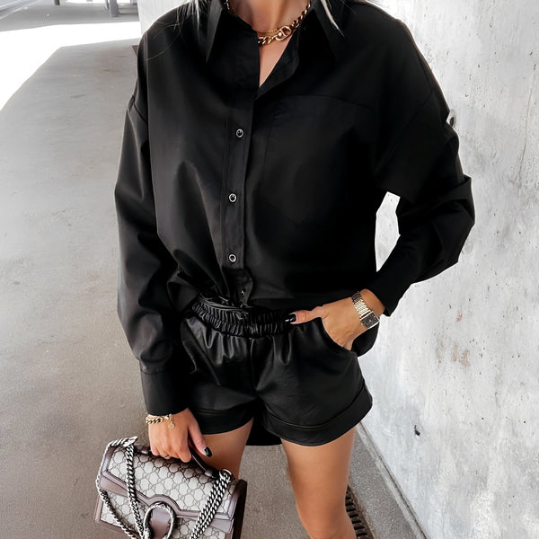 WOMEN'S OVERSIZED BOYFRIEND SHIRT SUMMER DRESS