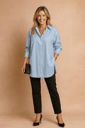 WOMEN'S OVERSIZED SHIRT BLOUSE - Zarino Newstyle