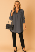WOMEN'S OVERSIZED SHIRT BLOUSE - Zarino Newstyle
