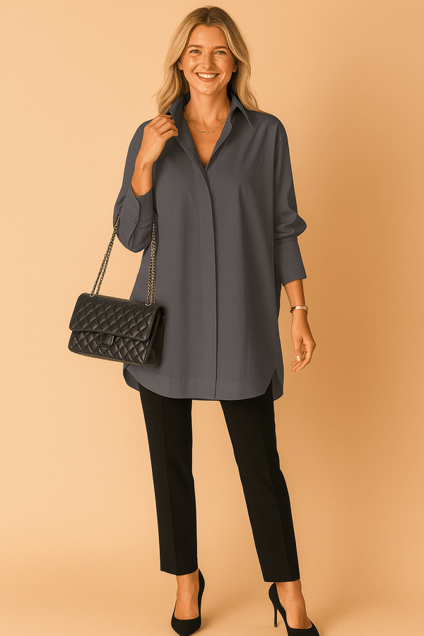 WOMEN'S OVERSIZED SHIRT BLOUSE