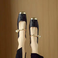 WOMEN'S PEARL EMBELLISHED MARY JANE FLATS - Zarino Newstyle