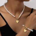 WOMEN'S PEARL NECKLACE & BRACELET SET - Zarino Newstyle