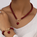 WOMEN'S PEARL NECKLACE & BRACELET SET - Zarino Newstyle