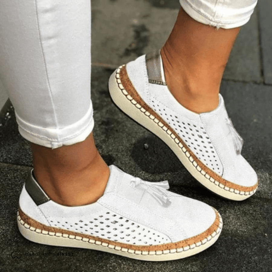 WOMEN'S PERFORATED SLIP - ON SUMMER SHOES - Zarino Newstyle