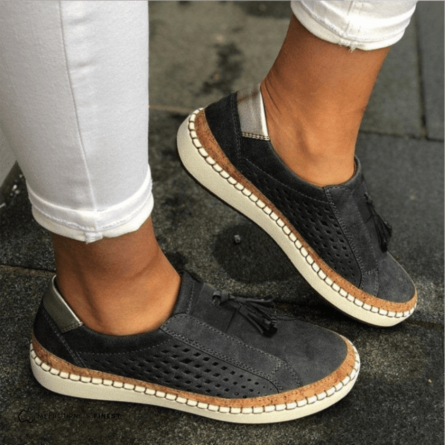 WOMEN'S PERFORATED SLIP - ON SUMMER SHOES - Zarino Newstyle