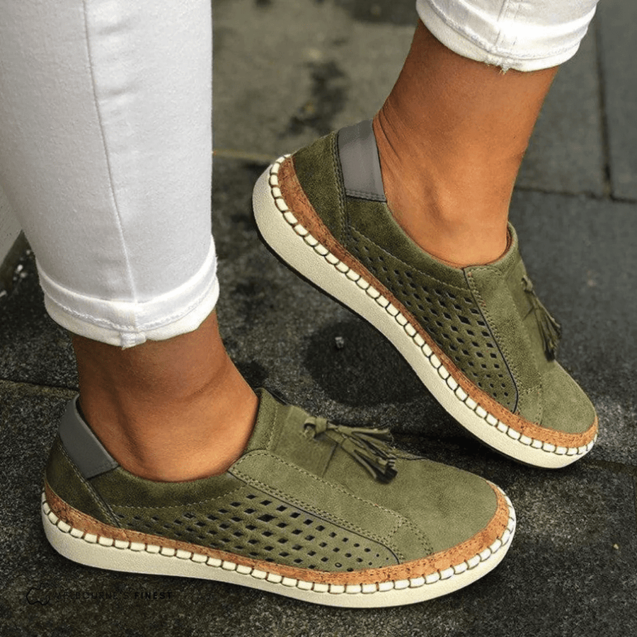 WOMEN'S PERFORATED SLIP - ON SUMMER SHOES - Zarino Newstyle