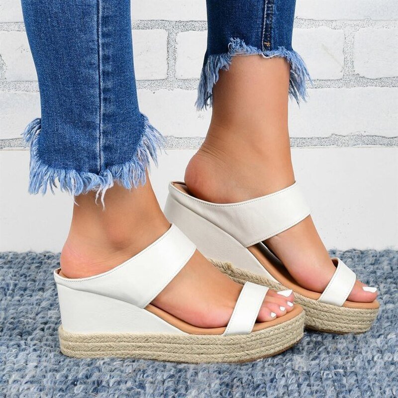 WOMEN'S PLATFORM ESPADRILLE SANDALS - Zarino Newstyle