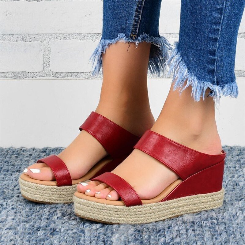 WOMEN'S PLATFORM ESPADRILLE SANDALS - Zarino Newstyle