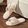 WOMEN'S PLUSH OPEN TOE SLIPPERS - Zarino Newstyle