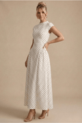 WOMEN'S POLKA DOT MAXI DRESS - Zarino Newstyle