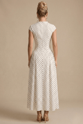 WOMEN'S POLKA DOT MAXI DRESS - Zarino Newstyle