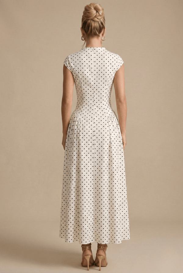 WOMEN'S POLKA DOT MAXI DRESS
