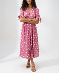 WOMEN'S POLKA DOT SUMMER MIDI DRESS - Zarino Newstyle