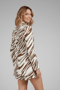 WOMEN'S PRINTED OPEN FRONT BLAZER & SHORTS SUMMER SET - Zarino Newstyle