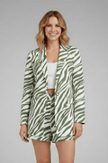 WOMEN'S PRINTED OPEN FRONT BLAZER & SHORTS SUMMER SET - Zarino Newstyle