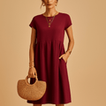 WOMEN'S RELAXED FIT SUMMER MIDI DRESS - Zarino Newstyle