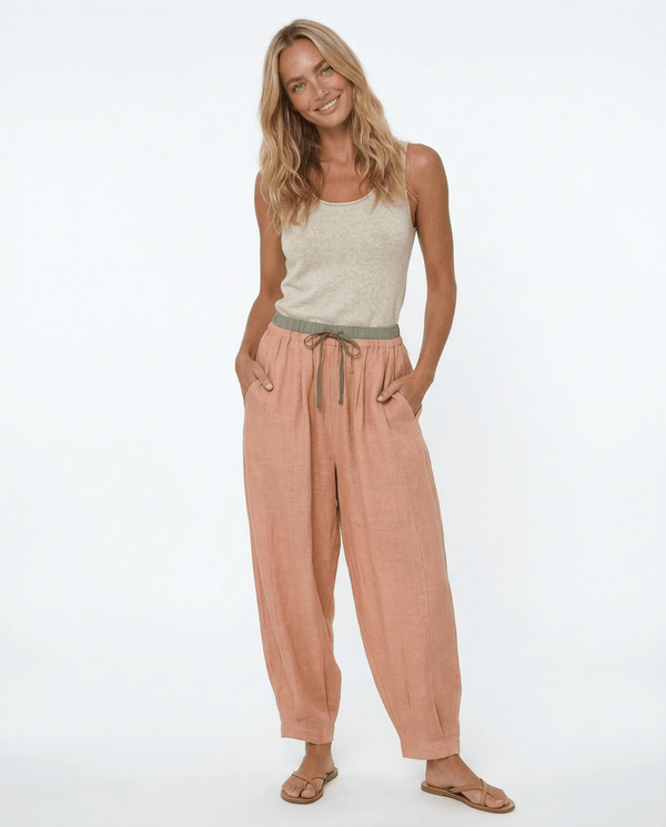 WOMEN'S RELAXED TAPERED SUMMER TROUSERS - Zarino Newstyle