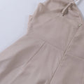 WOMEN'S SATIN LACE TRIM V - NECK SLIP MAXI DRESS - Zarino Newstyle