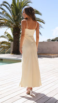 WOMEN'S SATIN - LOOK SLIP DRESS WITH SIDE SPLIT - Zarino Newstyle
