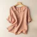 WOMEN'S SCALLOPED COLLAR SUMMER BLOUSE - Zarino Newstyle