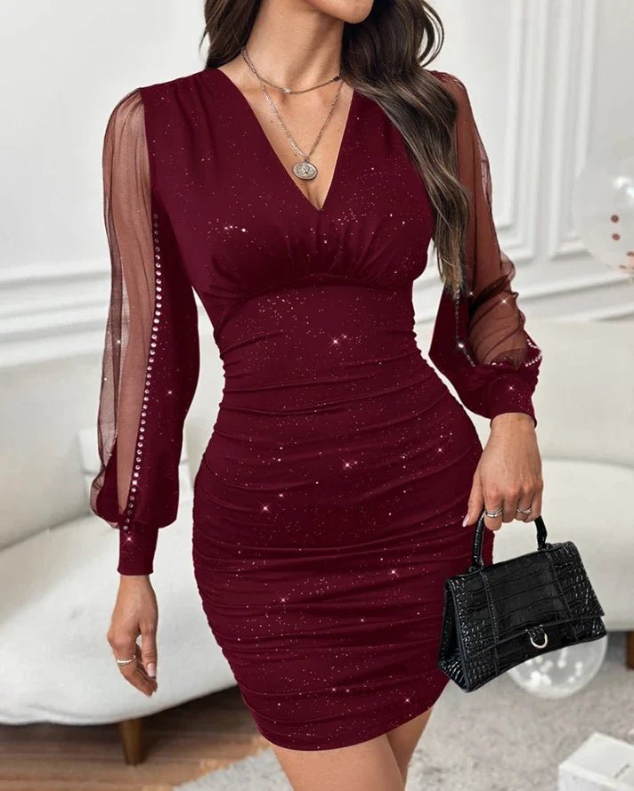 WOMEN'S SEQUIN BODYCON MINI DRESS - Zarino Newstyle