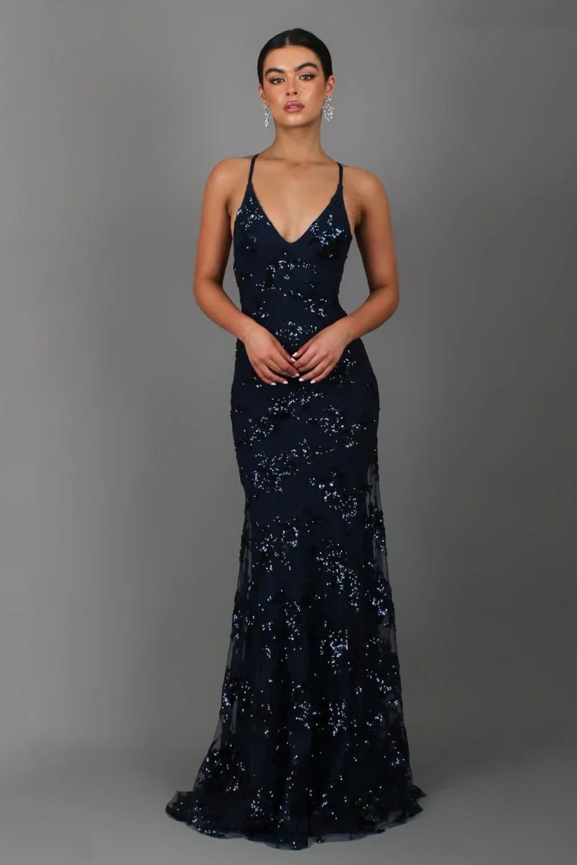 WOMEN'S SEQUIN MAXI DRESS - Zarino Newstyle
