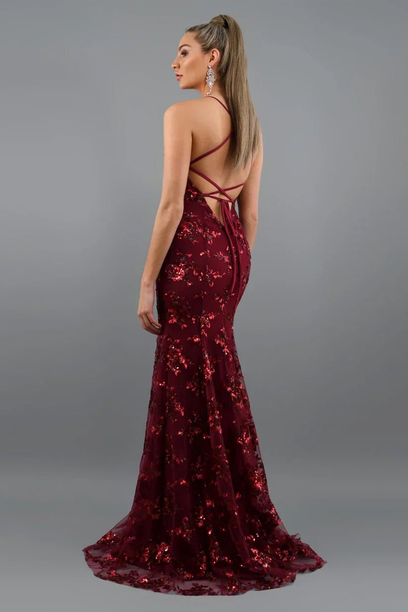 WOMEN'S SEQUIN MAXI DRESS - Zarino Newstyle