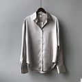 WOMEN'S SILK VINTAGE COLLAR BUTTON - DOWN BLOUSE - Zarino Newstyle