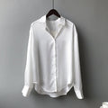 WOMEN'S SILK VINTAGE COLLAR BUTTON - DOWN BLOUSE - Zarino Newstyle